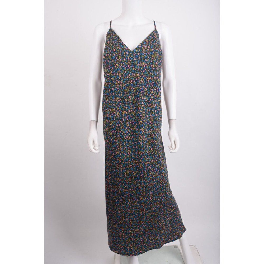 Boden Womens Silk Blend Elena Midi Slip Dress UK 22 US 20 Multi-Color Floral NWT